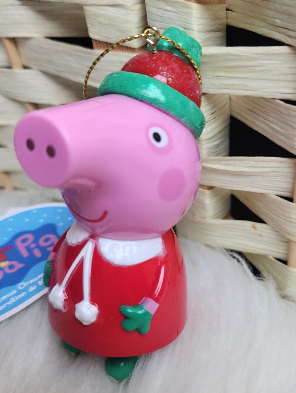 NWT Peppa Pig Kurt Adler Ornament Christmas Tree Ice Skating